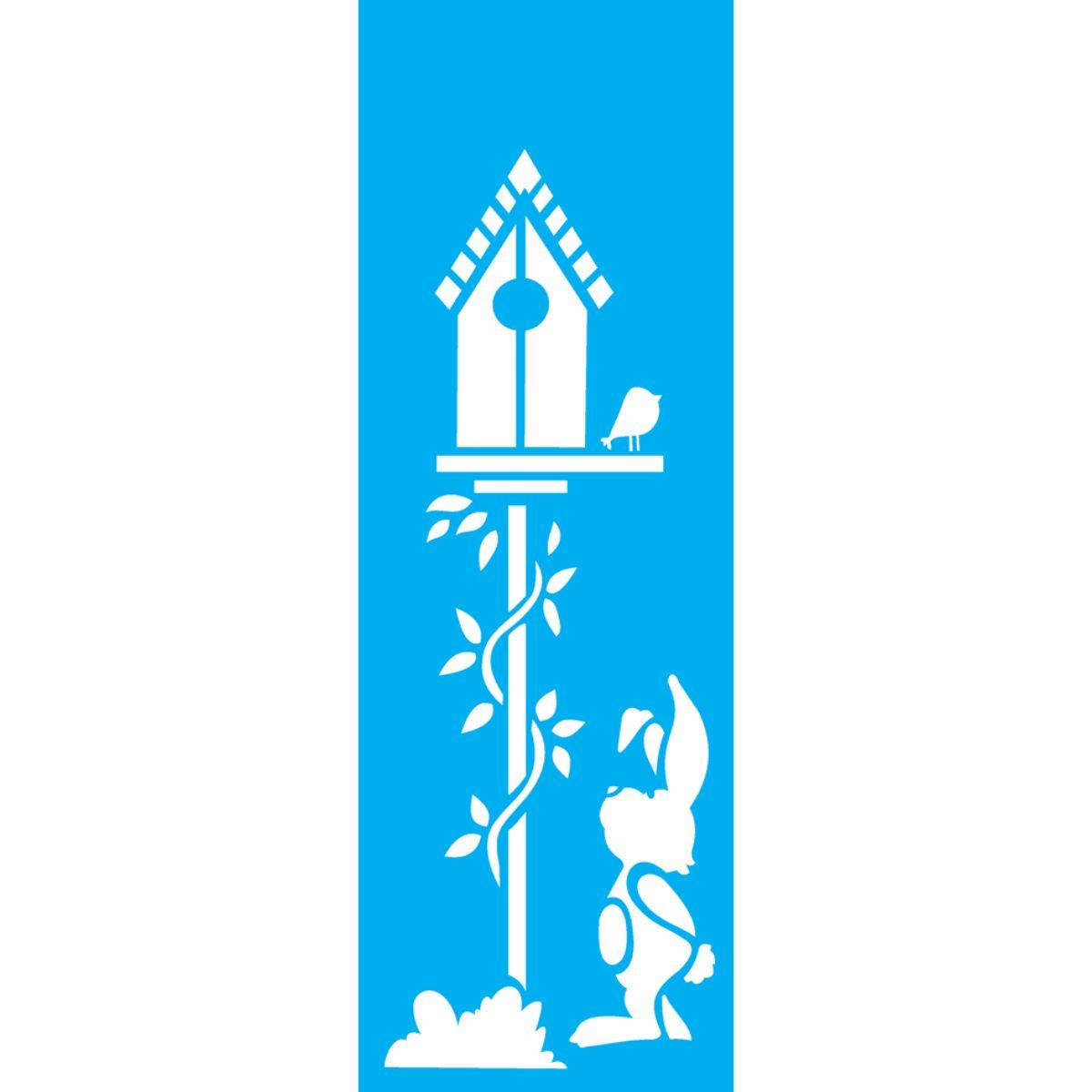 Stencil OPA 10x30 Páscoa 1891 Casa Passarinho e Coelho - Palácio da Arte