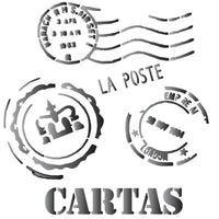 Stencil OPA 14x14 1135 Cartas - Palácio da Arte