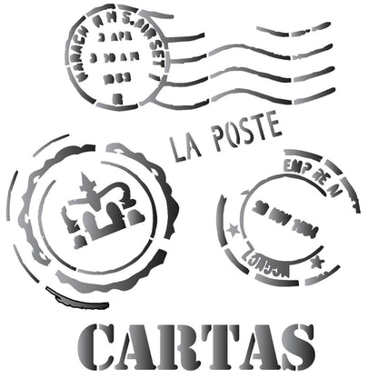 Stencil OPA 14x14 1135 Cartas - Palácio da Arte