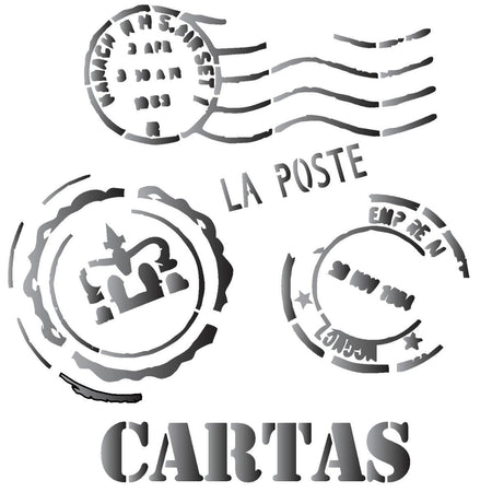 Stencil OPA 14x14 1135 Cartas - Palácio da Arte