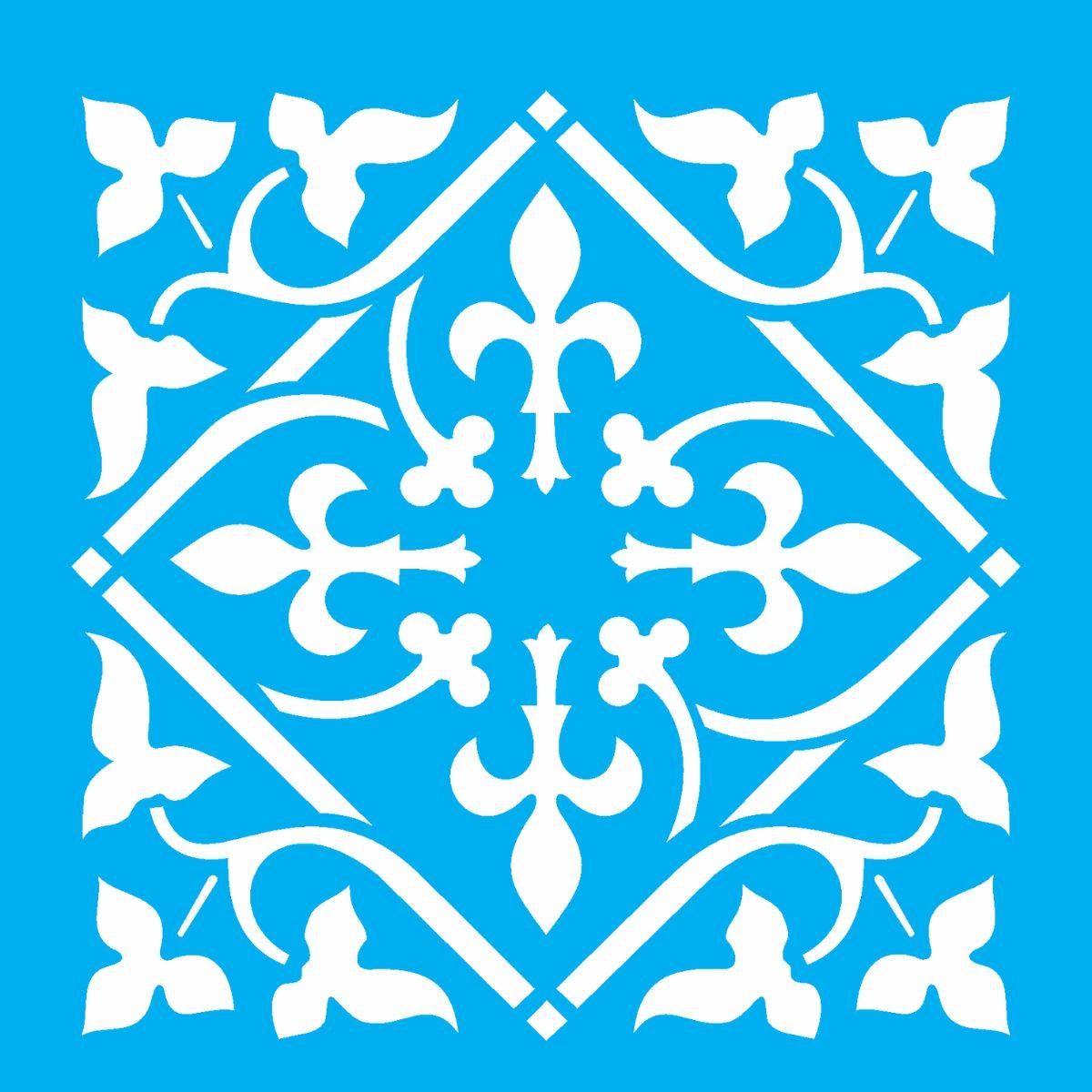 Stencil OPA 14x14 1367 Ladrilho Ponteiro - Palácio da Arte