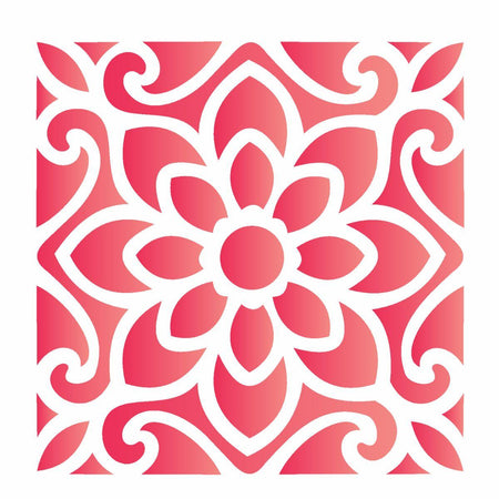 Stencil OPA 14x14 1735 Ladrilho Flor - Palácio da Arte