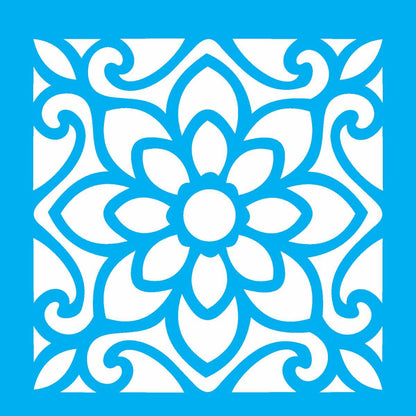 Stencil OPA 14x14 1735 Ladrilho Flor - Palácio da Arte