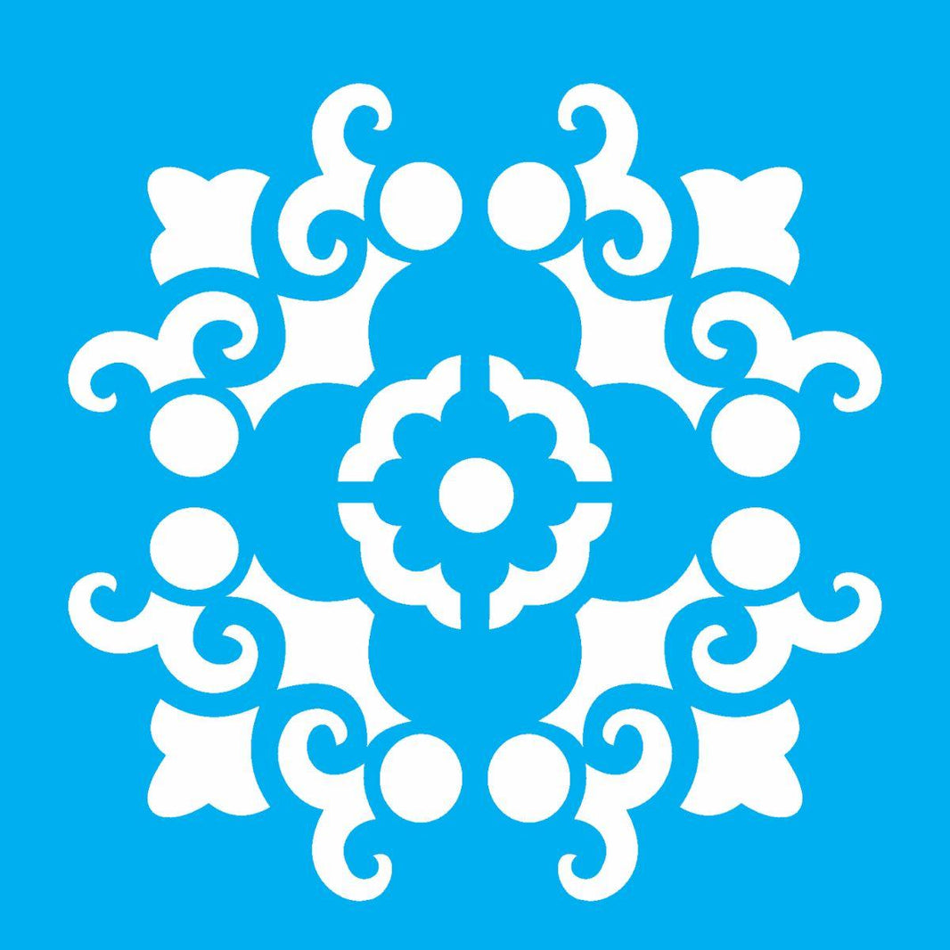 Stencil OPA 14x14 1738 Mandala Arabesco - Palácio da Arte