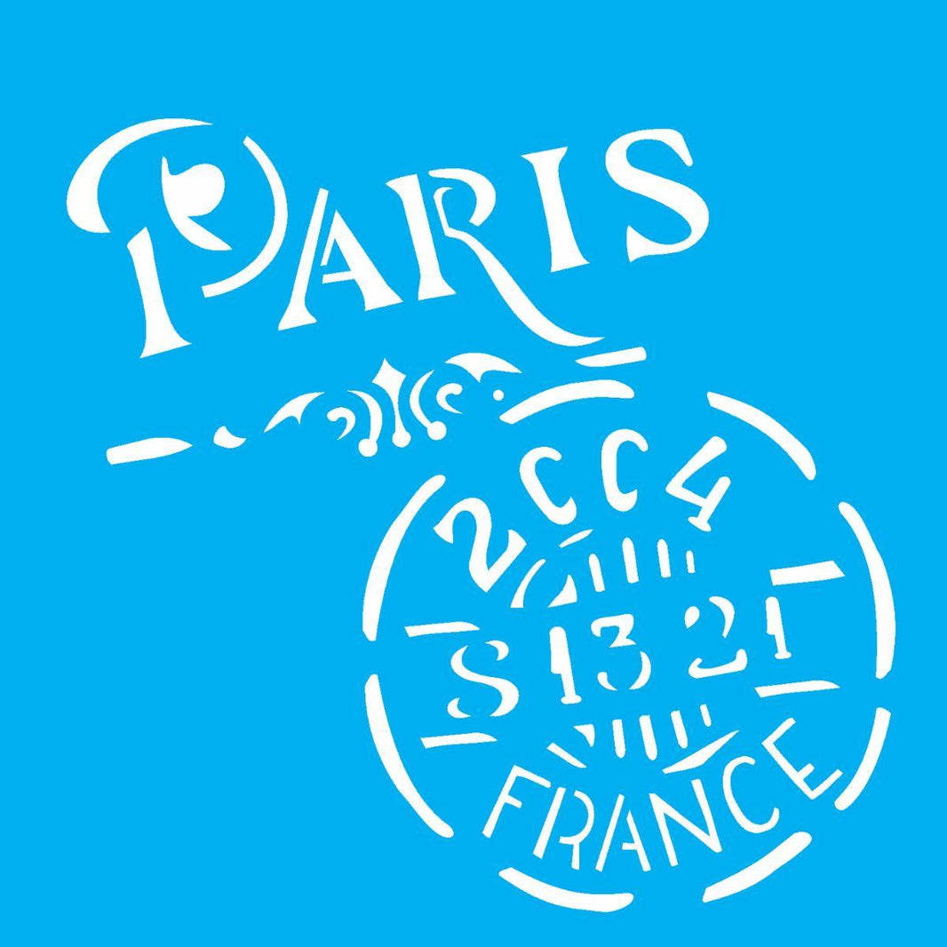 Stencil OPA 14x14 1742 Selo Paris - Palácio da Arte