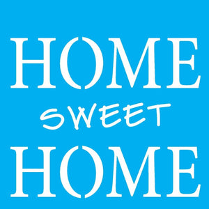 Stencil OPA 14x14 2337 Frase Home Sweet Home - Palácio da Arte