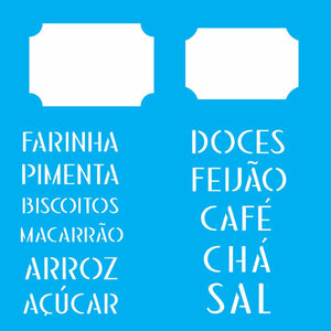 Stencil OPA 14x14 2341 Tag Alimentos - Palácio da Arte