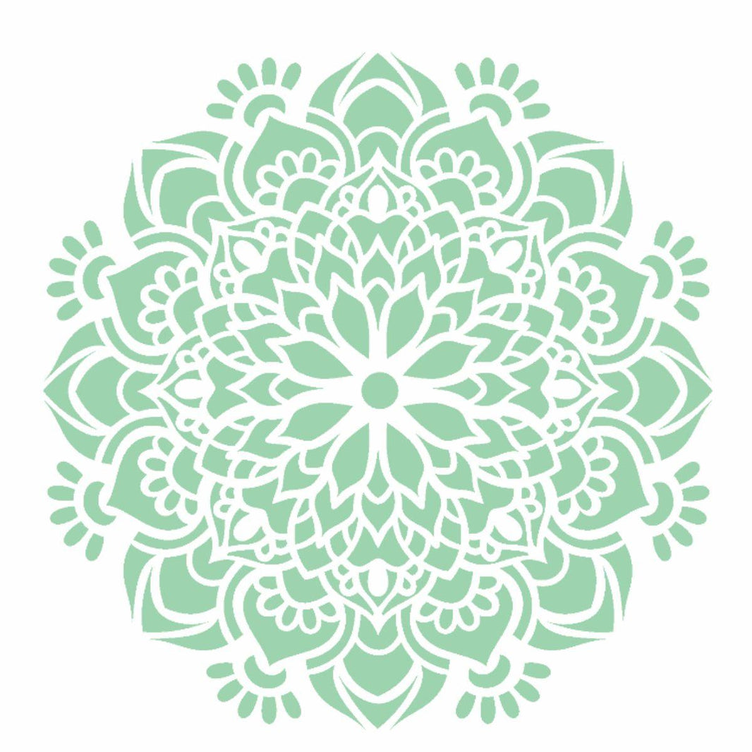 Stencil OPA 14x14 2692 Mandala Flor Bauer - Palácio da Arte