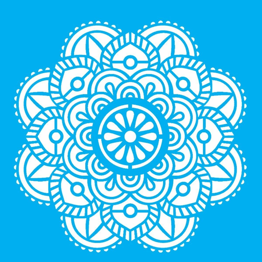 Stencil OPA 14x14 2695 Mandala Flor Vitral - Palácio da Arte