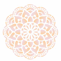 Stencil OPA 14x14 2696 Mandala Flor de Lotus - Palácio da Arte