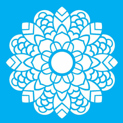 Stencil OPA 14x14 2697 Mandala Folhas - Palácio da Arte
