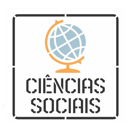 Stencil OPA 14x14 3086 Profissões Ciências Sociais - Palácio da Arte