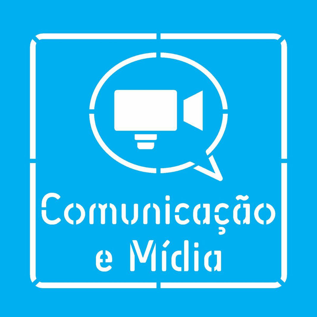 Stencil OPA 14x14 3087 Profissões Comunicação e Mídia - Palácio da Arte