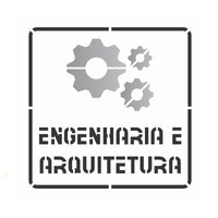 Stencil OPA 14x14 3091 Profissões Engenharia e Arquitetura - Palácio da Arte