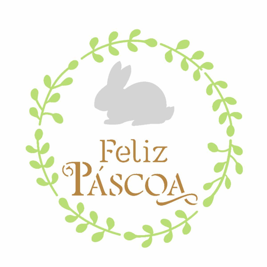 Stencil OPA 14x14 3480 Feliz Páscoa - Palácio da Arte