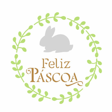 Stencil OPA 14x14 3480 Feliz Páscoa - Palácio da Arte
