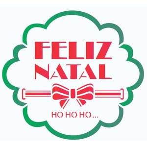 Stencil OPA 14x14 Natal 2111 Moldura Feliz Natal - Palácio da Arte