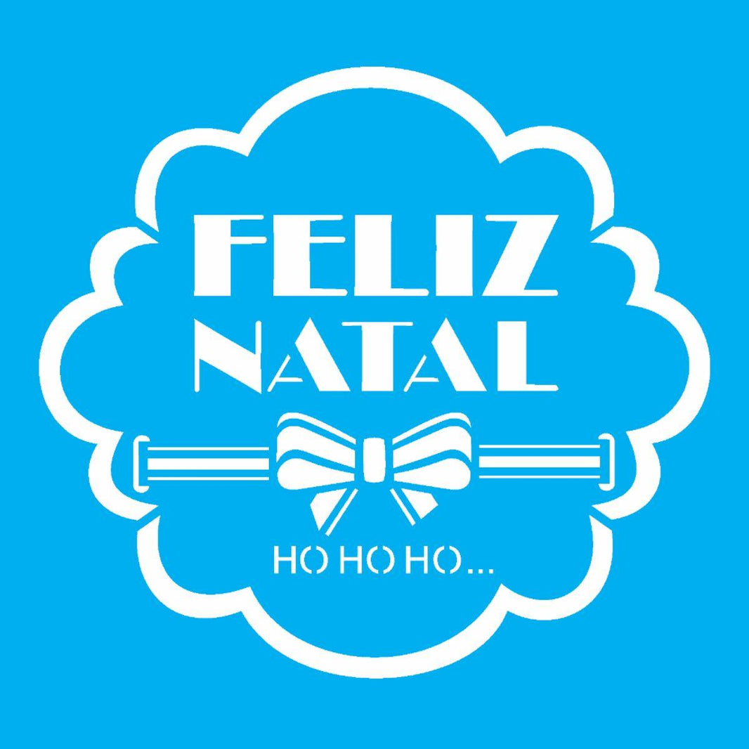 Stencil OPA 14x14 Natal 2111 Moldura Feliz Natal - Palácio da Arte
