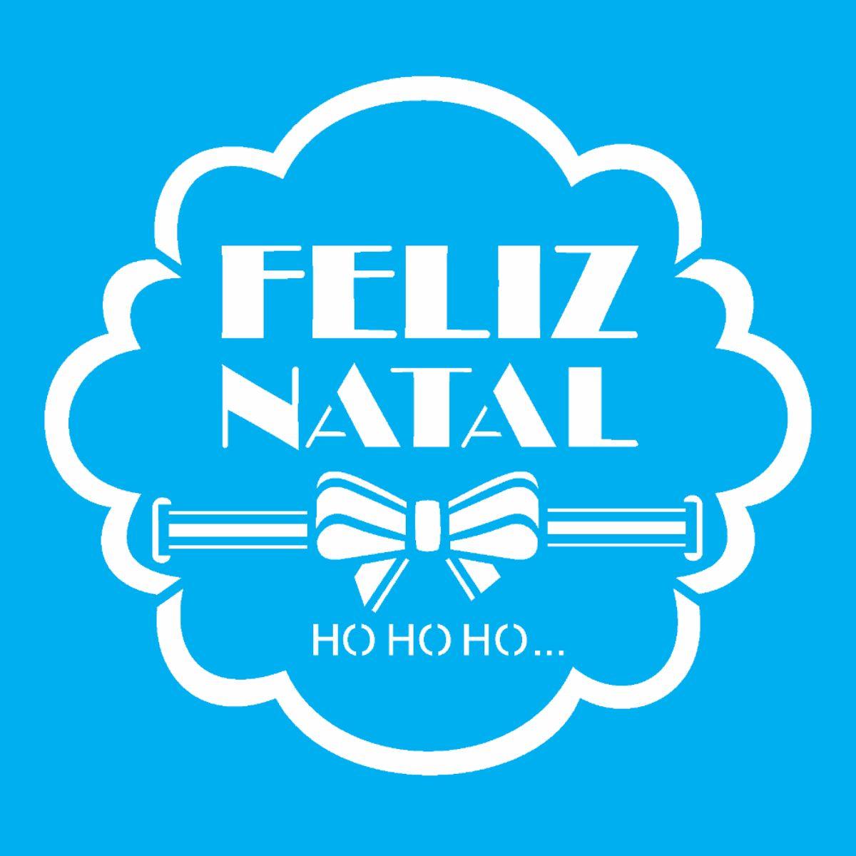 Stencil OPA 14x14 Natal 2111 Moldura Feliz Natal - Palácio da Arte