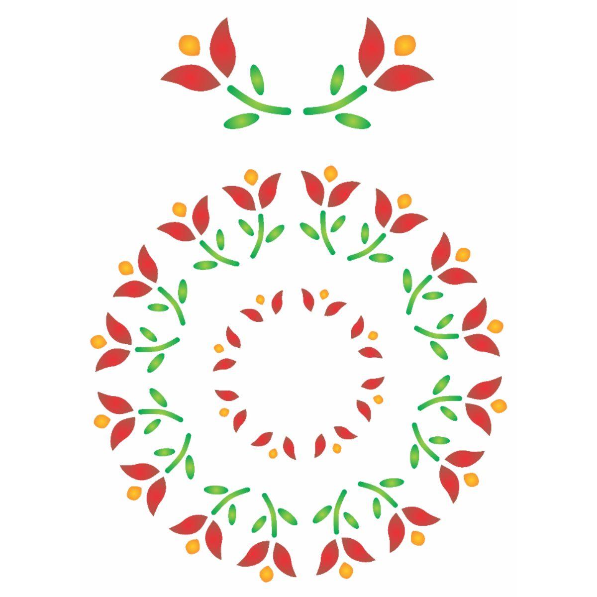 Stencil OPA 15x20 0169 Mandala Flor I - Palácio da Arte