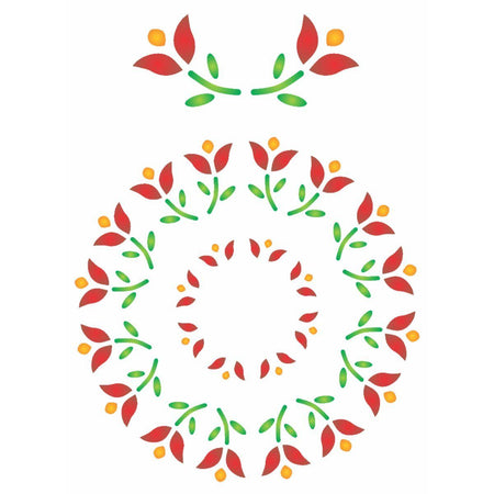 Stencil OPA 15x20 0169 Mandala Flor I - Palácio da Arte
