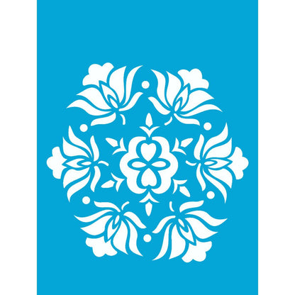 Stencil OPA 15x20 0424 Mandala Flores II - Palácio da Arte