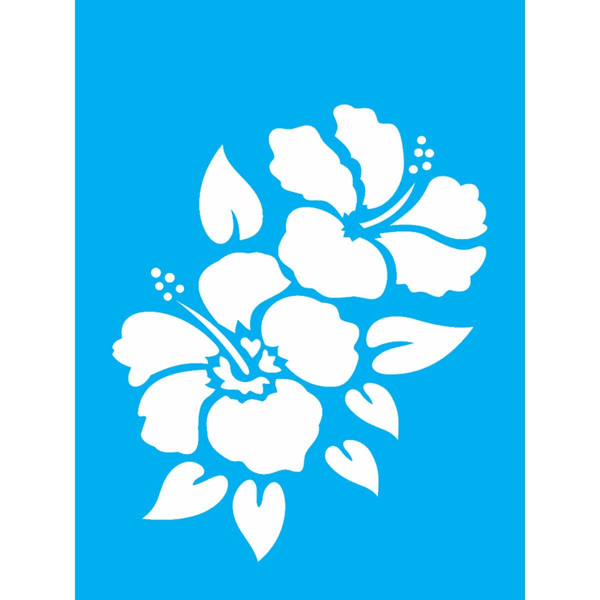 Stencil OPA 15x20 0755 Flores Hibiscos I - Palácio da Arte