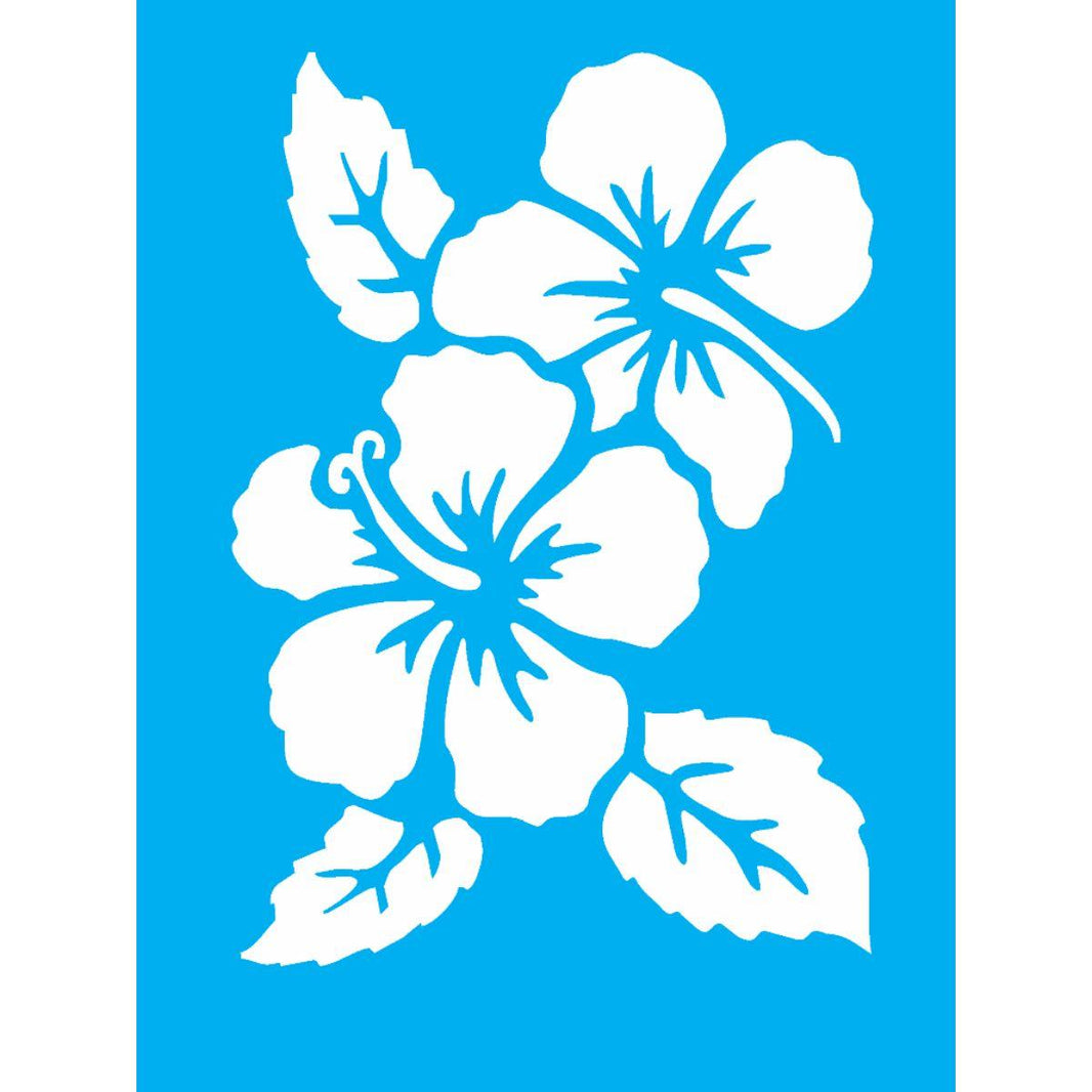 Stencil OPA 15x20 1012 Flores Hibiscos II - Palácio da Arte