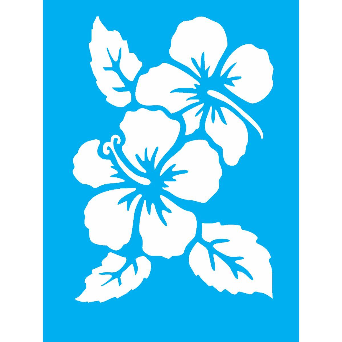 Stencil OPA 15x20 1012 Flores Hibiscos II - Palácio da Arte