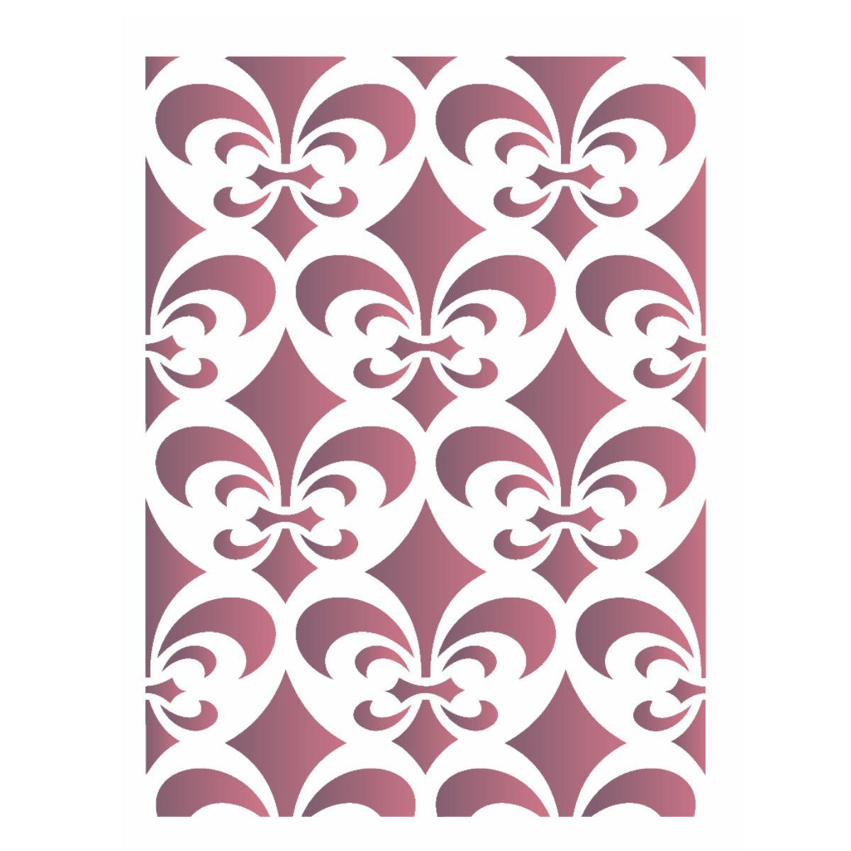 Stencil OPA 15x20 1215 Estampa Ponta Lança - Palácio da Arte