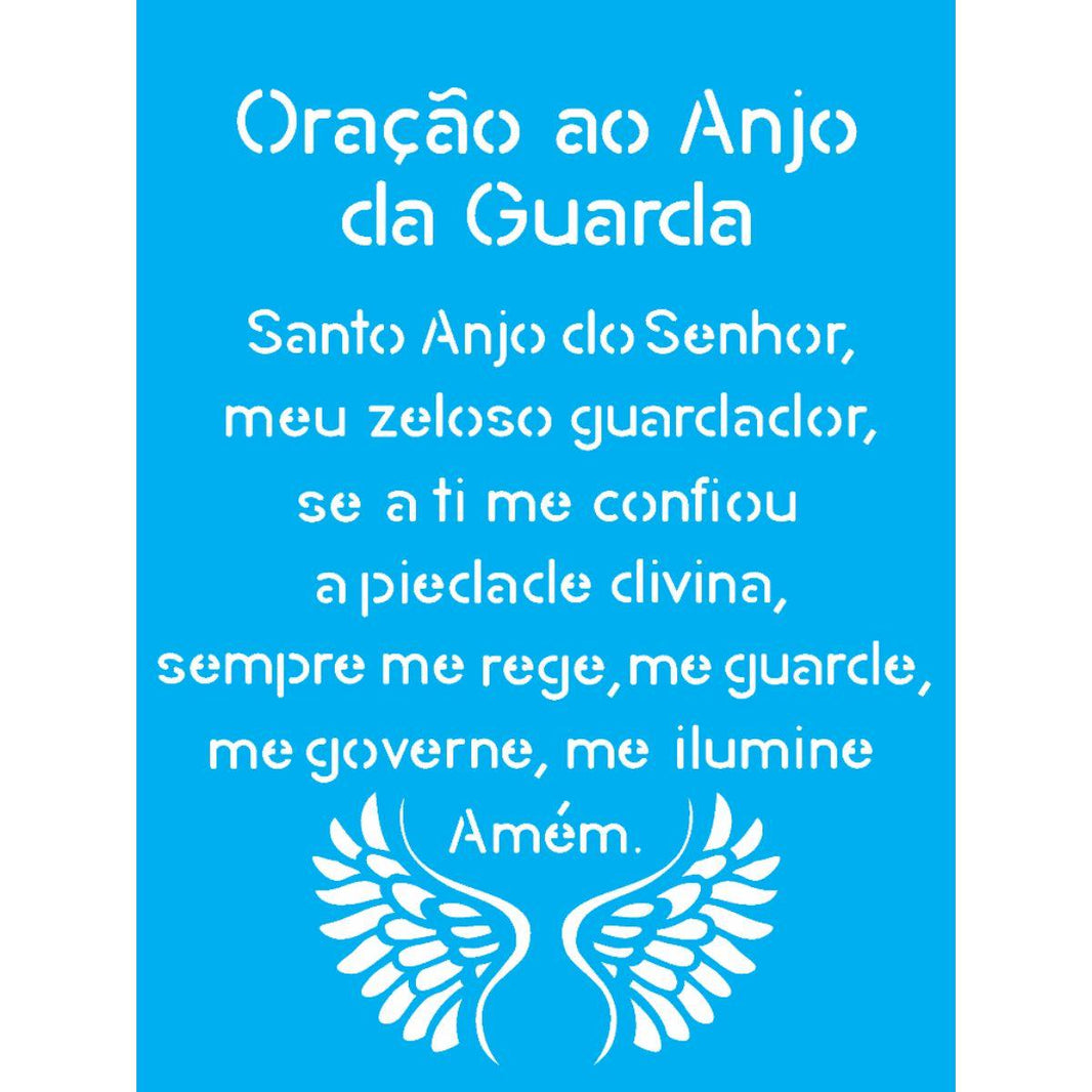 Stencil OPA 15x20 1383 Oração ao Anjo - Palácio da Arte