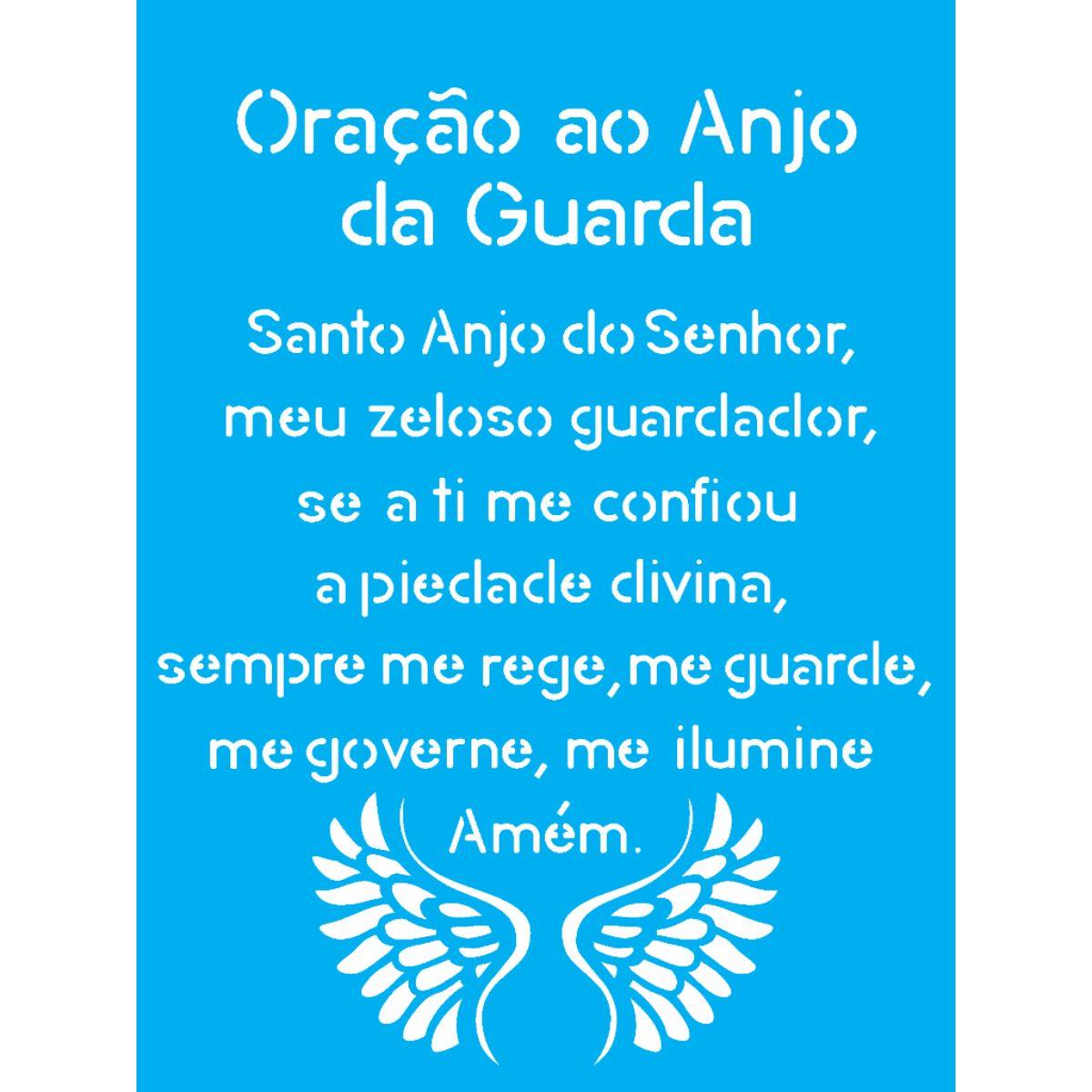 Stencil OPA 15x20 1383 Oração ao Anjo - Palácio da Arte