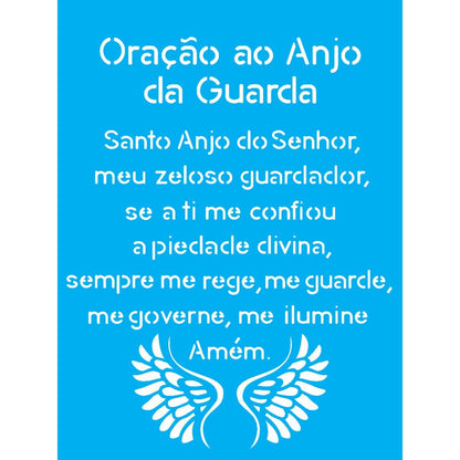 Stencil OPA 15x20 1383 Oração ao Anjo - Palácio da Arte
