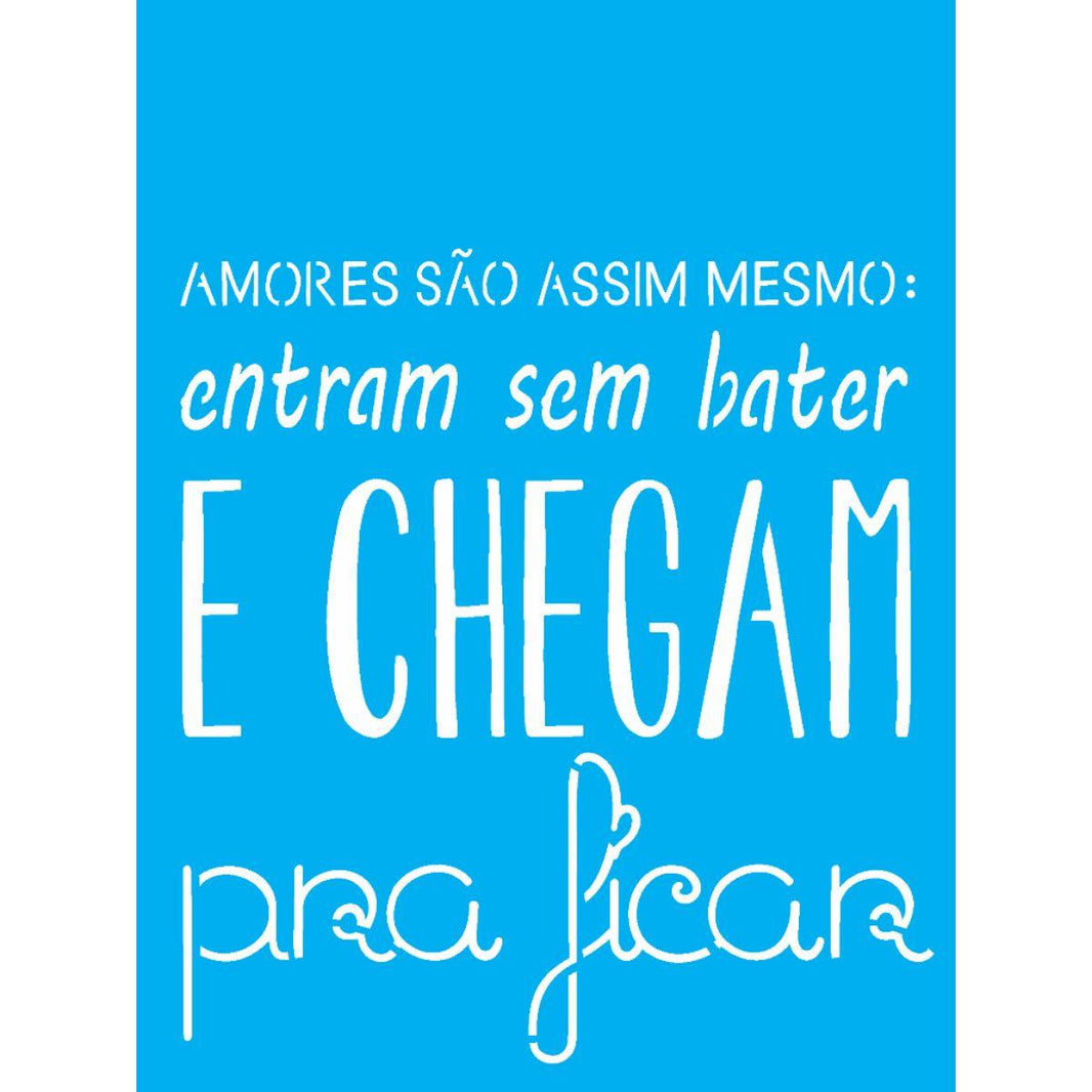 Stencil OPA 15x20 1836 Amores São Assim - Palácio da Arte