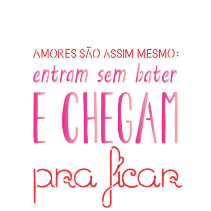 Stencil OPA 15x20 1836 Amores São Assim - Palácio da Arte