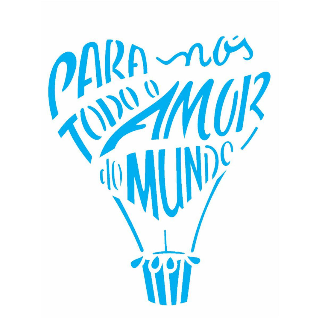 Stencil OPA 15x20 1837 Balão Amor - Palácio da Arte