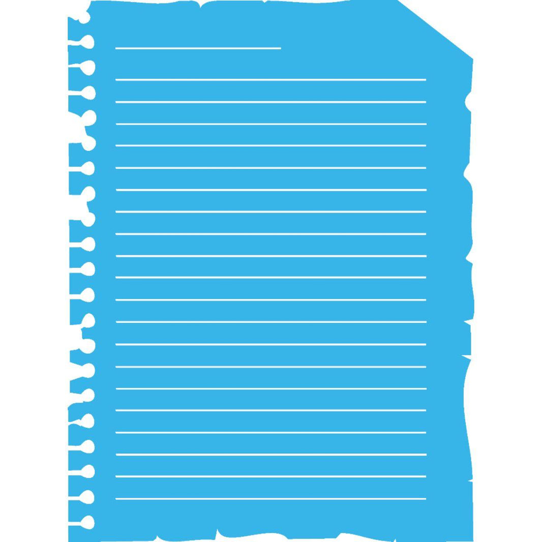 Stencil OPA 15x20 1840 Folha de Caderno Antigo - Palácio da Arte