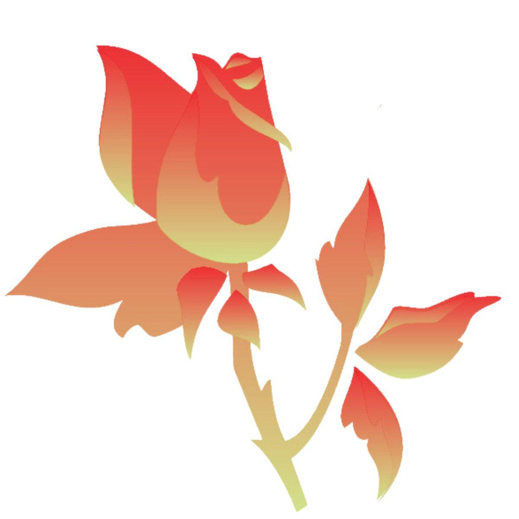 Stencil OPA 15x20 1883 Flor Rosa - Palácio da Arte
