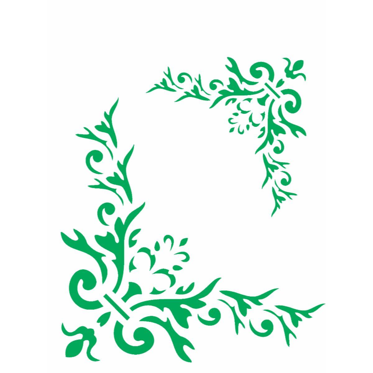 Stencil OPA 15x20 2032 Cantoneira Folha - Palácio da Arte