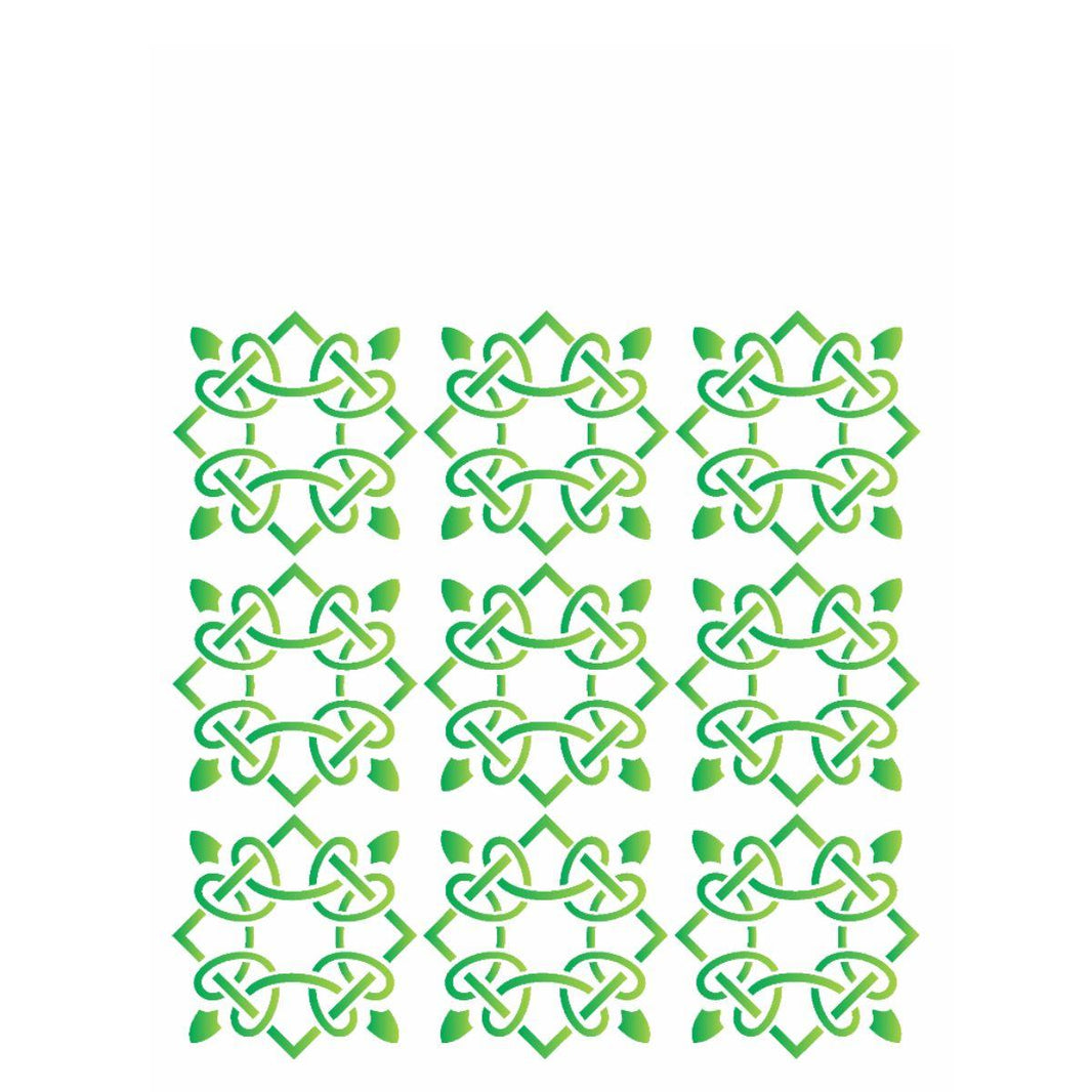 Stencil OPA 15x20 2037 Estampa Ladrilho Corda - Palácio da Arte