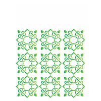 Stencil OPA 15x20 2037 Estampa Ladrilho Corda - Palácio da Arte
