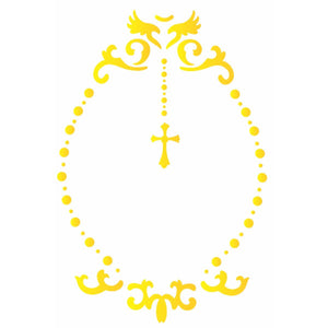 Stencil OPA 15x20 2175 Religião Moldura Celestial - Palácio da Arte
