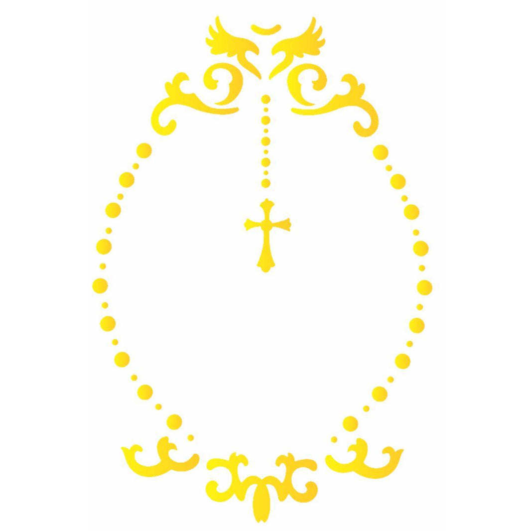 Stencil OPA 15x20 2175 Religião Moldura Celestial - Palácio da Arte