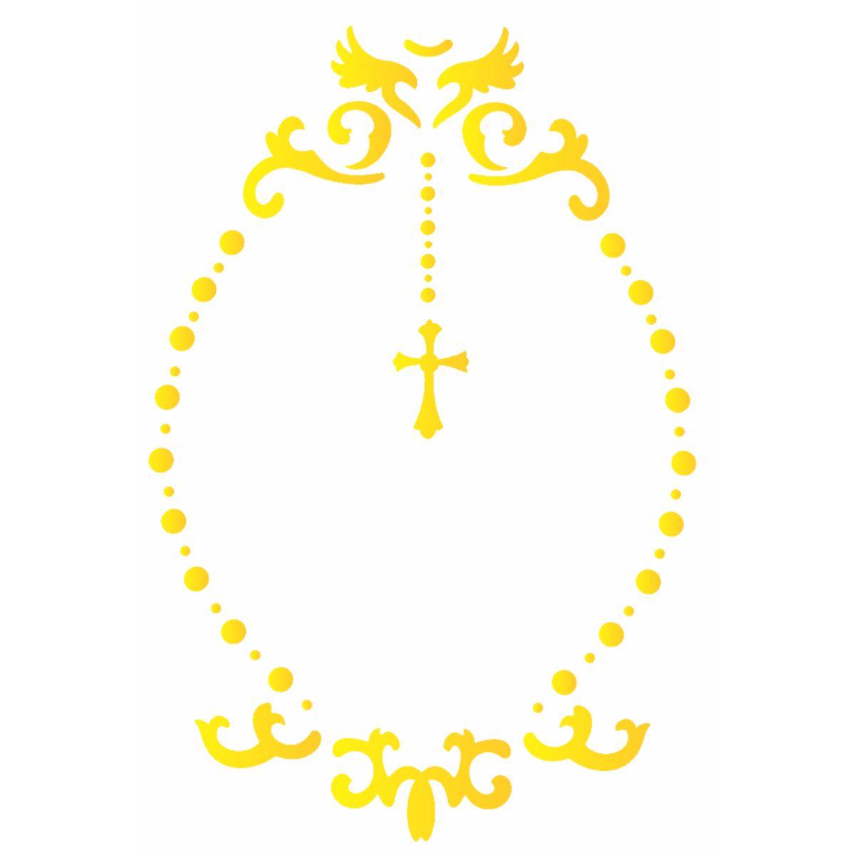 Stencil OPA 15x20 2175 Religião Moldura Celestial - Palácio da Arte