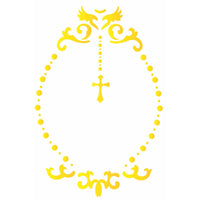 Stencil OPA 15x20 2175 Religião Moldura Celestial - Palácio da Arte