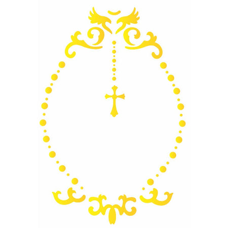 Stencil OPA 15x20 2175 Religião Moldura Celestial - Palácio da Arte