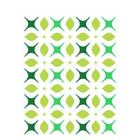 Stencil OPA 15x20 2345 Estamparia Flor 4 Pontas - Palácio da Arte