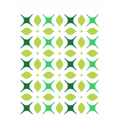 Stencil OPA 15x20 2345 Estamparia Flor 4 Pontas - Palácio da Arte