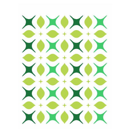 Stencil OPA 15x20 2345 Estamparia Flor 4 Pontas - Palácio da Arte