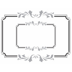 Stencil OPA 15x20 2447 Moldura Vintage - Palácio da Arte